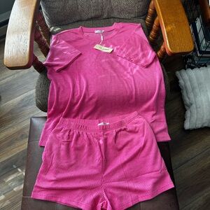 Women's Pink Pajama Set